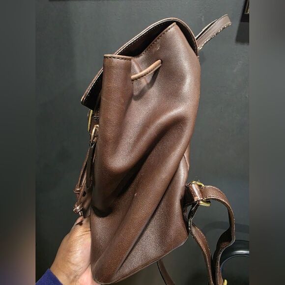 Vintage Coach Legacy Collection Leather Backpack 9858 Brown Gold 10x8x5 main image 4